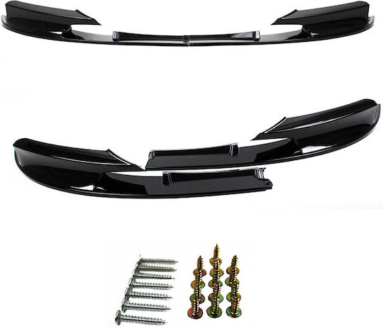Carner Spoiler Car Front Glossy Black M-Performance Compatible with BMW Series 3 F30/F31 2011-2019 M-Packet