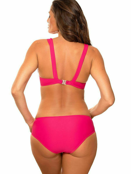 Marko Padded Underwire Bikini Set Top & Slip Bottom Fuchsia