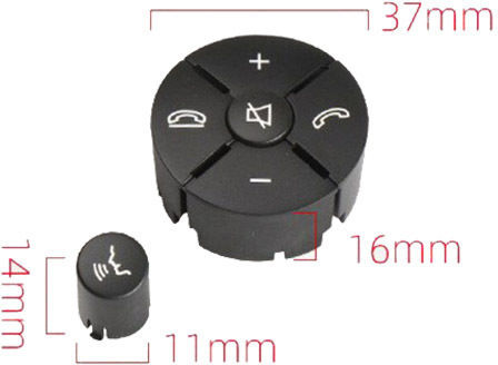 Carner Telecomandă Sistem Audio Auto Buton de înlocuire a butoanelor de pe volan pentru Mercedes-Benz C-Class W204 / E-Class W212 / GLK X204 / Partea dreaptă 2 bucăți 0026461
