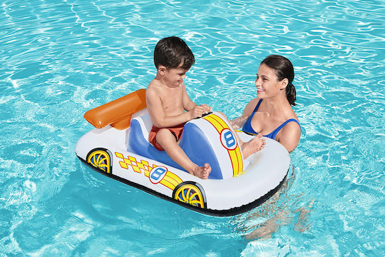 Bestway Παιδικό Φουσκωτό Ride On Θαλάσσης Jet Ski με Χειρολαβές Λευκό 110cm