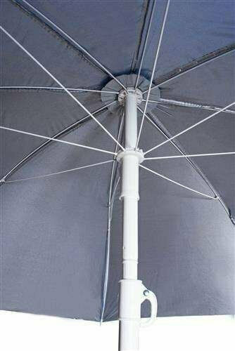 Malatec Faltbar Strandsonnenschirm Durchmesser 2m mit UV Schutz Blue Diameter