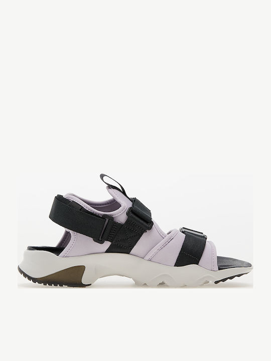 Canyon Women's Flat Sandals Sporty in Purple Color