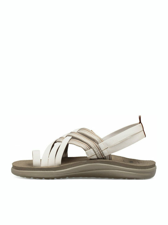 Voya Strappy Women's Flat Sandals Sporty White