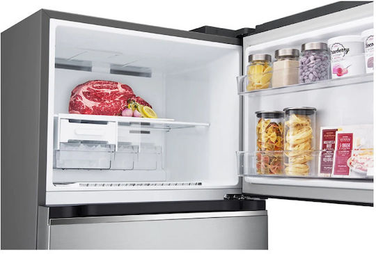 LG Ψυγείο Δίπορτο 395lt Total NoFrost Υ176xΠ70xΒ68εκ. Inox GTBV36PZGKD