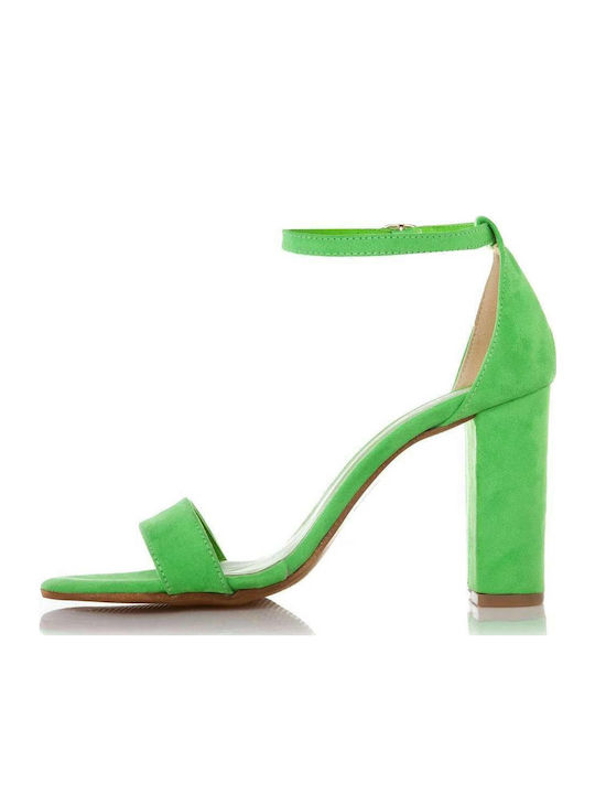 Suede Sandals Green