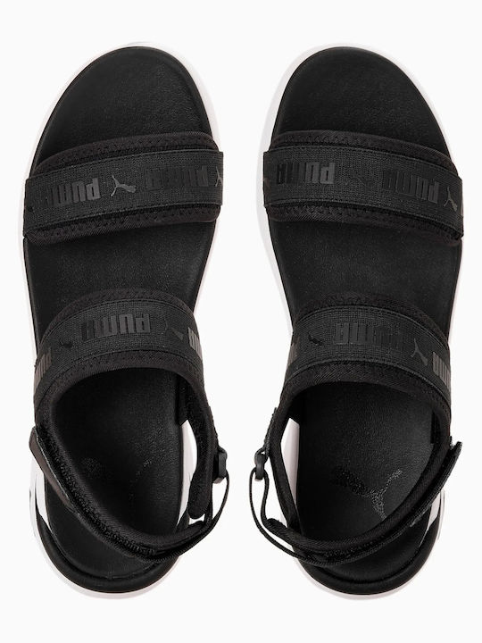 Women's Flat Sandals Sporty in Black Color