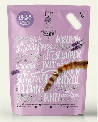 Perfect Care Silica Κρυσταλλική Άμμος Γάτας Λεβάντα 15lt