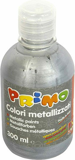Primo Metallizzati Τέμπερα Ζωγραφικής Ασημί Μεταλλιζέ σε Μπουκάλι 300ml