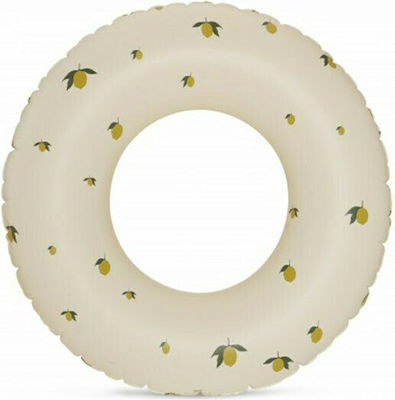 Konges Slojd Lemon Kids' Swim Ring with Diameter 52cm. for 3-6 Years Old White Lemon KS2403