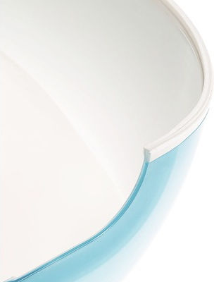 Ferplast Glam Kunststoff Schalen Futter & Wasser für Hund & Katze auf Basis von 400ml 15cm in Hellblau Farbe