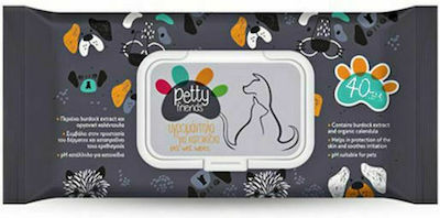 Petty Friends Dog Body Cleansing Wipes 40pcs 26x22cm