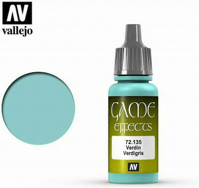 Acrylicos Vallejo Game Effects Model Making Paint Verdigris 17ml