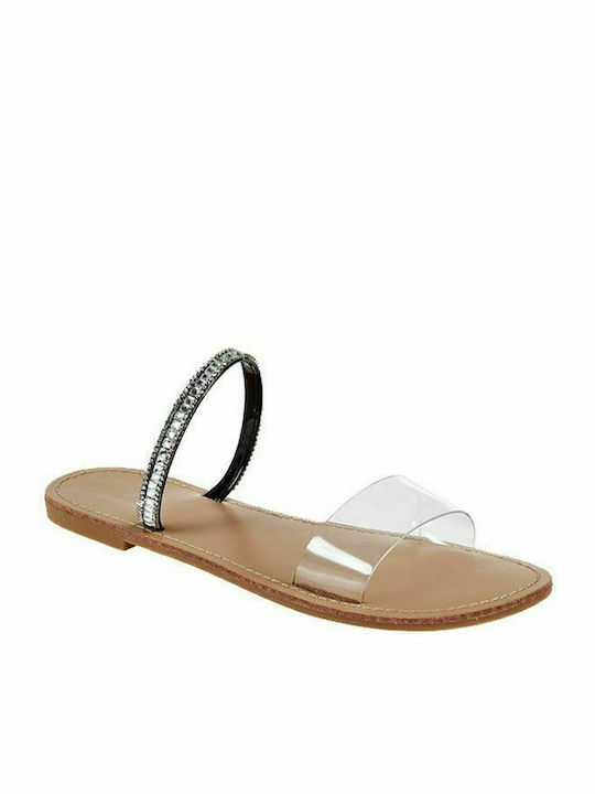 Elenross Women's Flat Sandals in Black Color