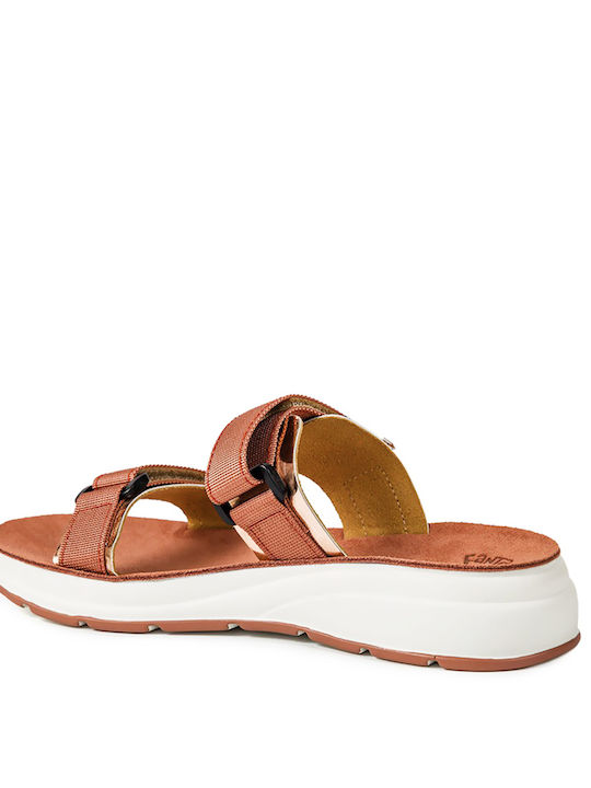 Adele Leather Women's Flat Sandals Anatomic Rosegold