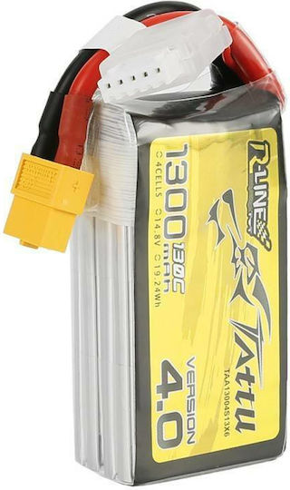 Tattu R-Line V4 Μπαταρία Li-Po 14.8V 1300mAh 130C 4S XT60 για Τηλεκατευθυνόμενο
