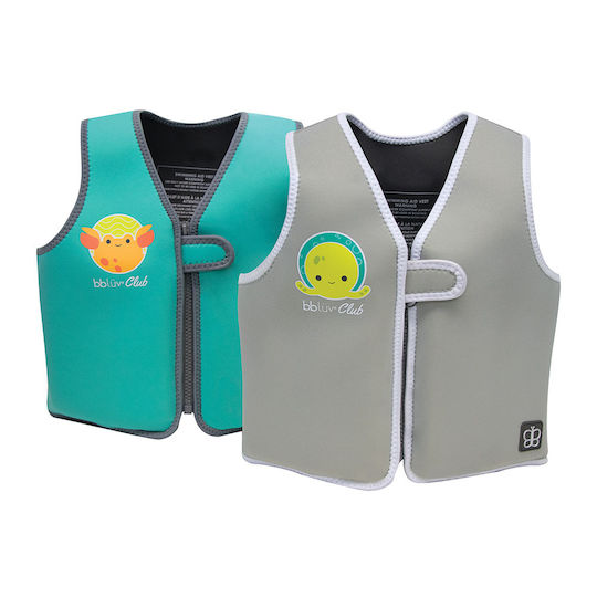 Bbluv Kids' Life Jacket Neoprene with Removable Bricks Turquoise Naj