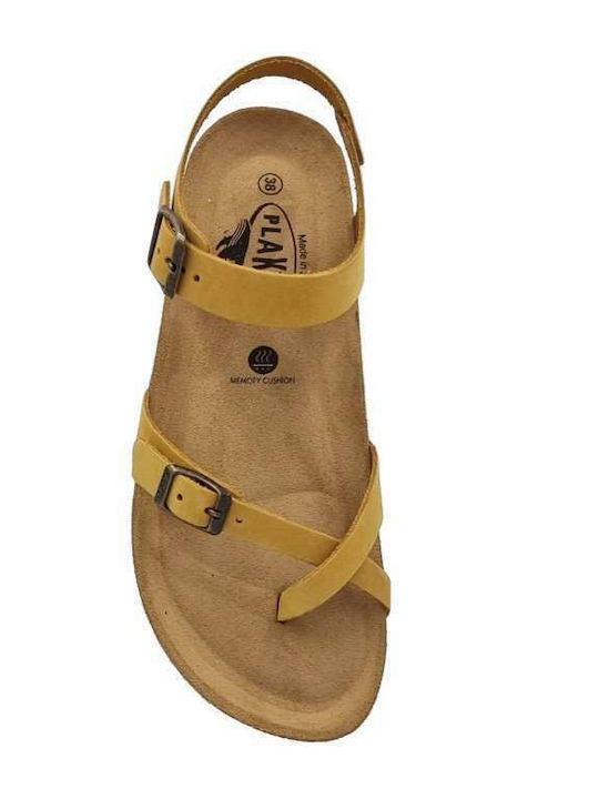 Leather Women's Flat Sandals Anatomic with Strap Mayo