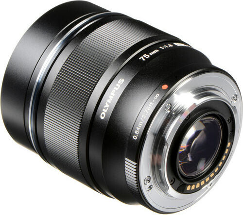 Olympus Crop Φωτογραφικός Φακός M.Zuiko Digital ED 75mm F1:8 Telephoto για Micro Four Thirds (MFT) Mount Μαύρος