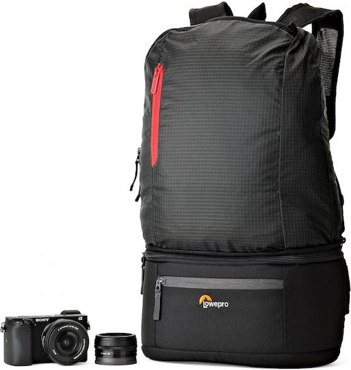 Lowepro Τσάντα Πλάτης Φωτογραφικής Μηχανής Passport Duo σε Μαύρο Χρώμα