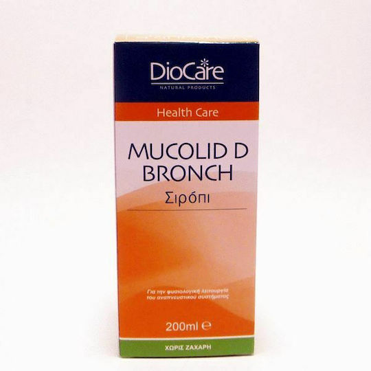 DioCare Mucolid Bronch Syrup Σιρόπι για Παιδιά & Ενήλικες για Παραγωγικό Βήχα 200ml