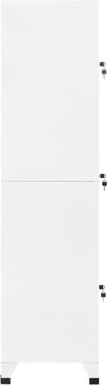 Шкаф Метал с 3 шкафчета White 38x45x180бр