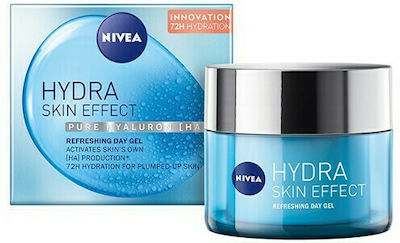 Nivea Hydra Skin Effect Moisturizing 72h Day Gel Suitable for All Skin Types with Hyaluronic Acid Refreshing 50ml