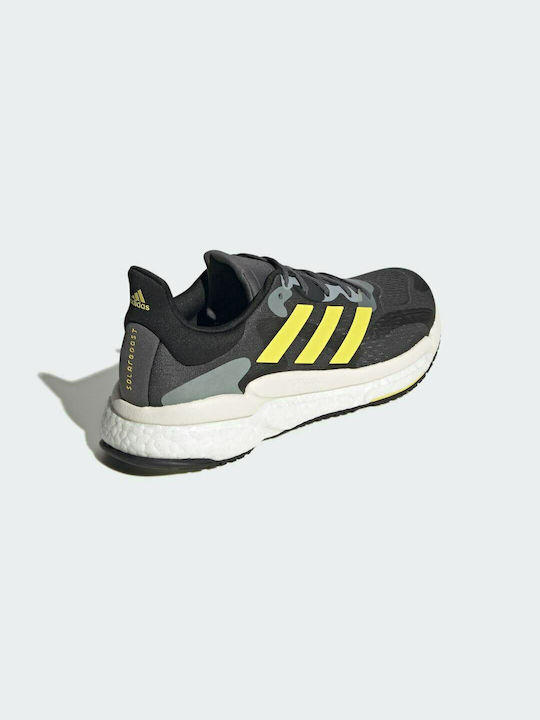 Solarboost 4 Herren Sportschuhe Laufen Grey Six / Beam Yellow / Linen Green