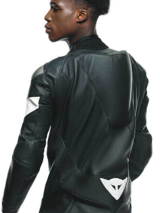 Dainese Tosa 1 Men's Leather Motorcycle Riding Suit Black/White