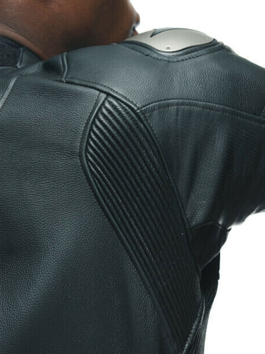 Dainese Tosa 1 Men's Leather Motorcycle Riding Suit Black/White