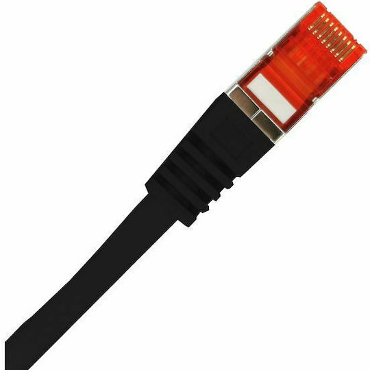 A-LAN F/UTP Cat.6 Ethernet Network Cable 0.5m Black