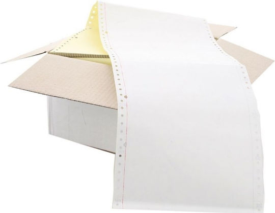 CHartosyn Continuous Paper 11x9.5cm Colored Continuous Paper 2-Part (2x1000 Sheets) M-507