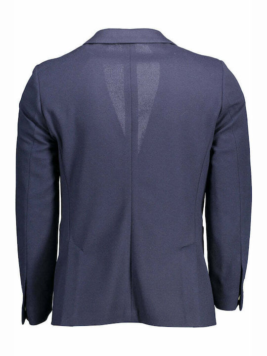 Gant Men's Suit Jacket Slim Fit Navy Blue