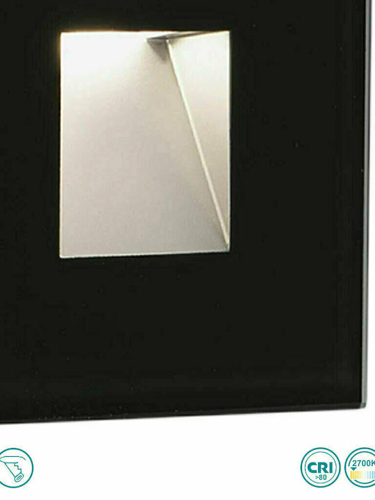 Faro Barcelona Dart Wall-Mounted Outdoor Ceiling Light LED IP65 2W 8x8εκ.