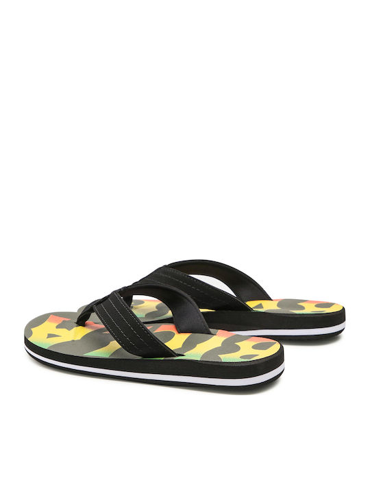 All Day Theme Ανδρικά Flip Flops Black/Yellow/Green