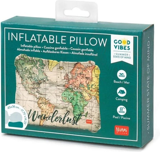 Legami Milano Reise Selbstaufblasbares Campingkissen 45x36cm