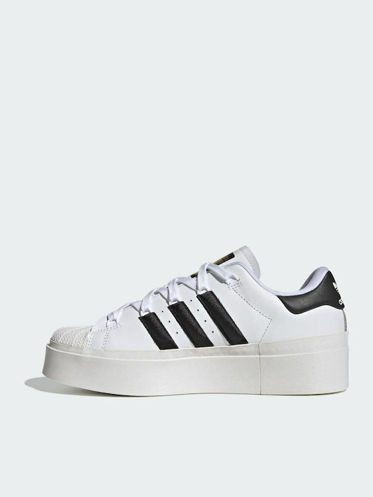 Superstar Bonega Flatforms Sneakers Cloud White / Core Black / Gold Metallic