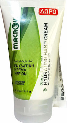 Macrovita Olive Oil Crema de mâini hidratantă Sweet Almond Oil & Aloe Vera 2x60ml