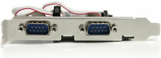 StarTech Κάρτα PCIe σε 4 θύρες RS232 DB9 Serial