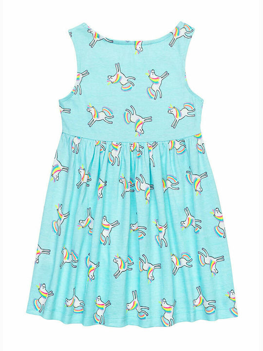 Kinderkleid Ärmellos Türkis
