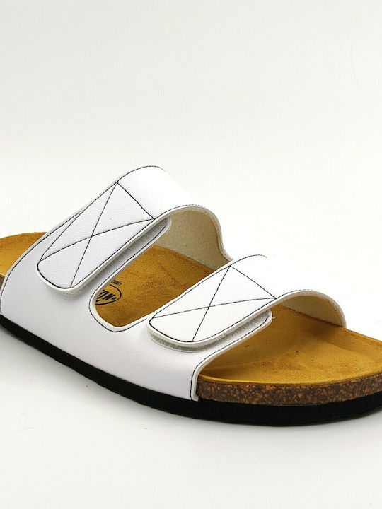Plakton Women's Flat Sandals Anatomic In White Colour