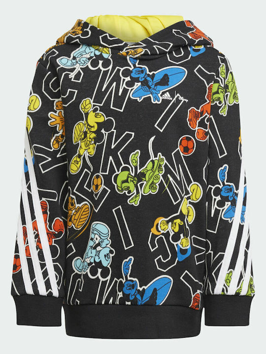 Kinder-Sweatshirt mit Kapuze Schwarz Disney Mickey Mouse