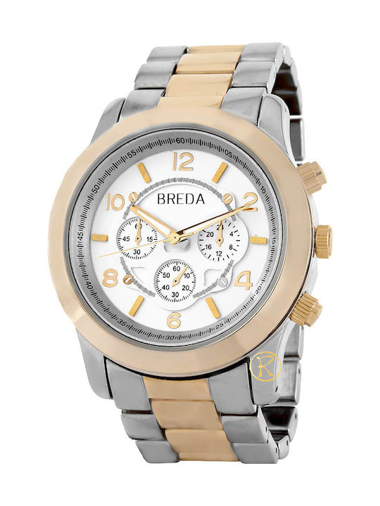 Breda Watch with Pink Gold Metal Bracelet