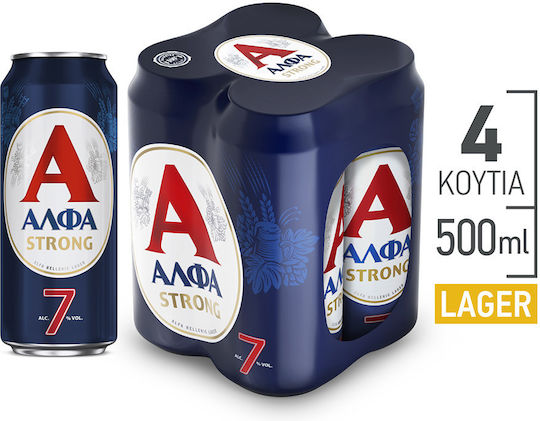 Άλφα Strong Lager Κουτί 4x500ml