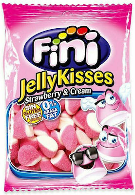 Fini Confectionery Kisses with Flavor Strawberry / Cream Gluten Free 1pcs 100gr