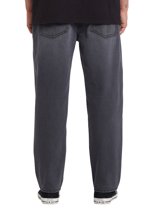 Modown Ανδρικό Παντελόνι Τζιν Cropped με Loose Tapered Εφαρμογή Fade To Black