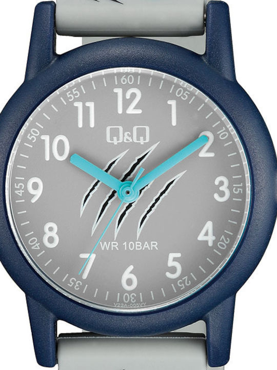 Q&Q Παιδικό Ρολόι 32mm Γκρι
