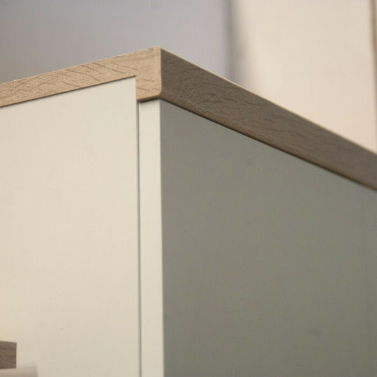Top Mix Δίφυλλη Ντουλάπα με Καθρέπτη 60x33x183cm