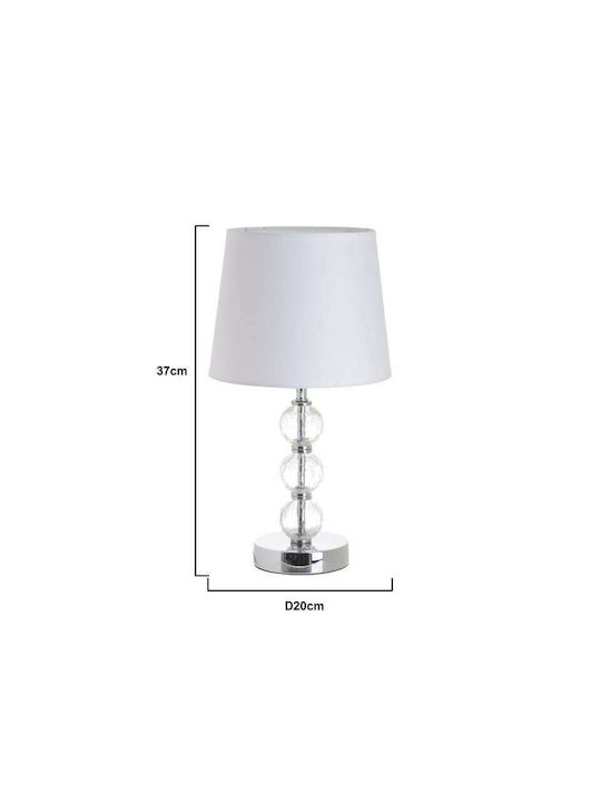 Inart Classic Table Lamp E27 White/Transparent