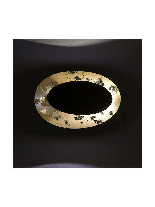Inart Modern Leuchte Wand Schwarz 20x14x11cm