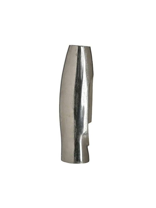 Inart Διακοσμητικό Βάζο Aluminium Silber 14x11x38cm 1Stück